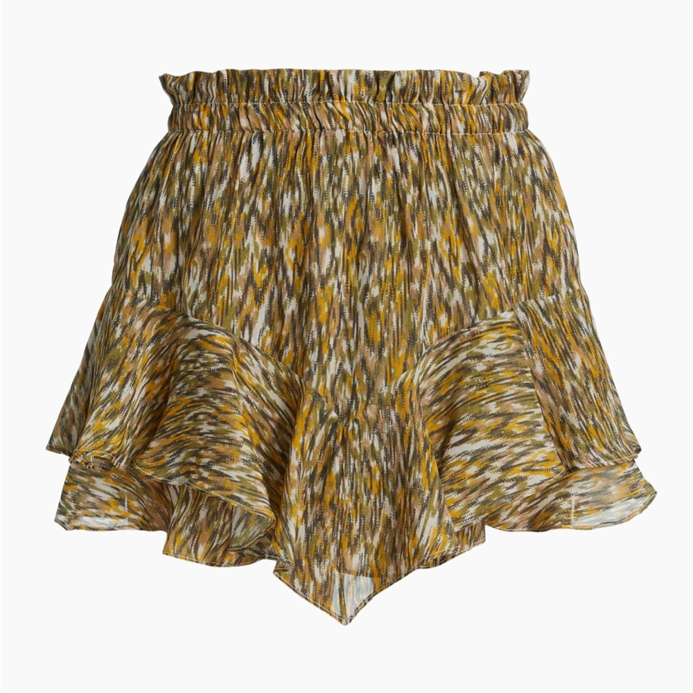 Isabel Marant Étoile Sornel Tiered Wool-Blend Shorts, 34